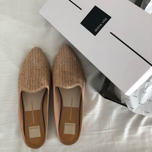 grant natural raffia woven loafer slides